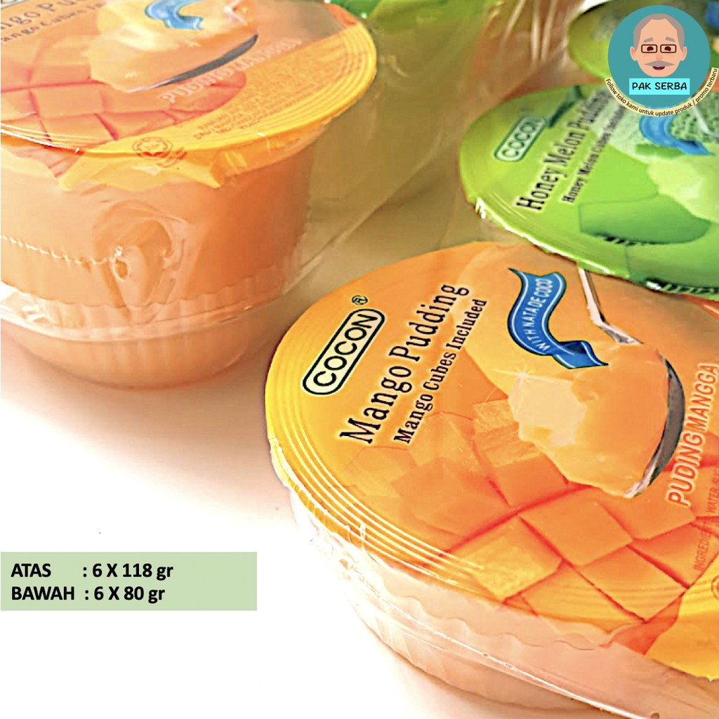 Cocon Fruit Dices Pudding Mixed 6 x 80gr