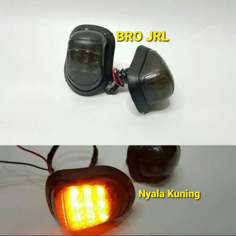 LAMPU SEIN TEMPEL FEIRING OVAL CBR 150, NINJA 250, R15, R25 UNIVERSAL UNTUK MOTOR FAIRING