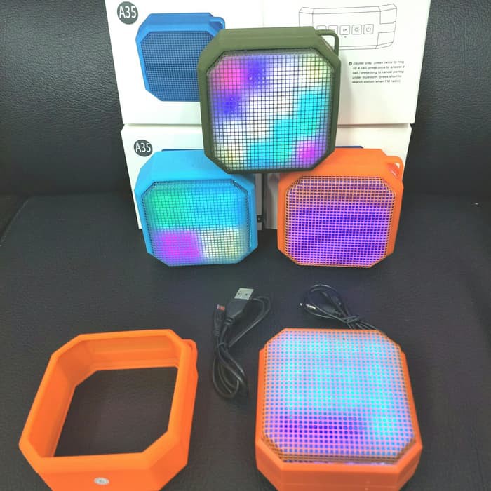 Speaker Speker Bluetooth Mini Wireless JBL A35 LED Bisa Sesuai Irama