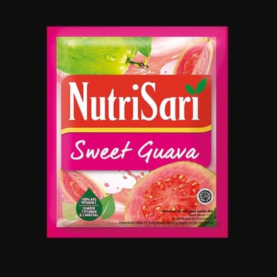 

Nutrisari Rasa Sweet Guava / Jambu (1 renceng isi 10 sachet)