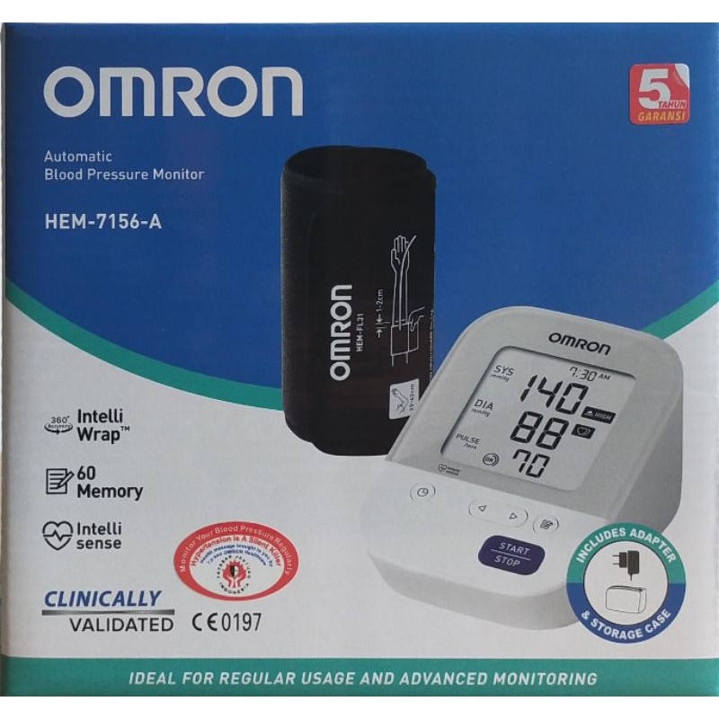 Tensimeter Omron HEM 7156A + adaptor ori omron