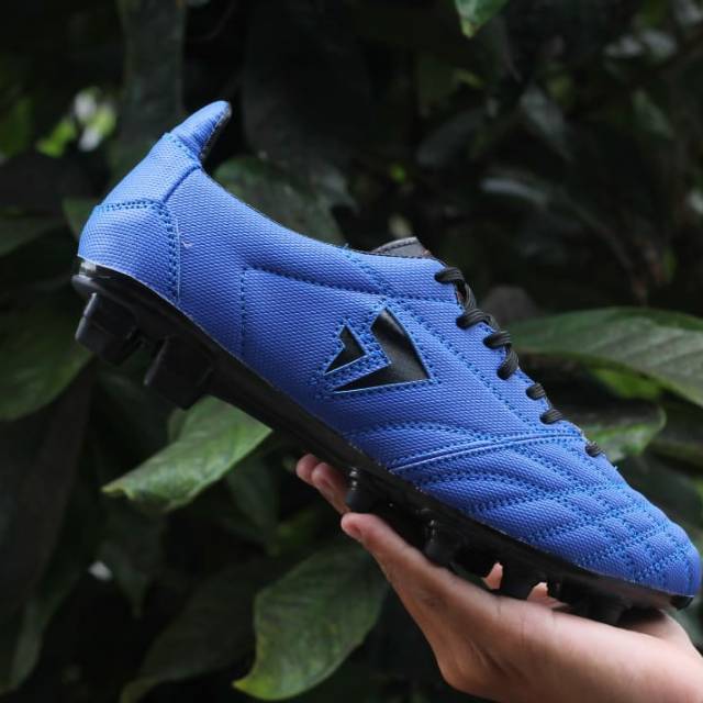 Sepatu Bola ORIGINAL SEVSPO FG KEMPO Biru hitam,, sepatu bola murah, Ringan ,Awet, nyaman digunakan,