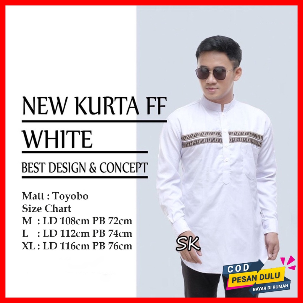 PROMO TERMURAH KEMEJA LENGAN PANJANG FF / KOKO PAKISTAN PREMIUM / KEMEJA KURTA FF TOYOBO TERMURAH