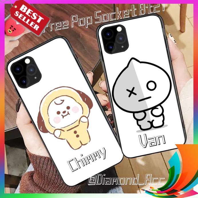 【TERBARU】 Premium Case Hp Glass Bt21 Logo Vivo V15 Pro