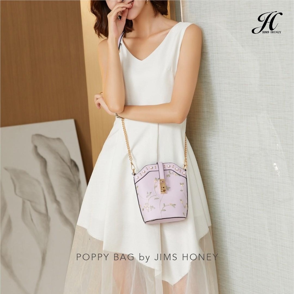 Tas Selempang Wanita Jims Honey Poppy Bag | tas rantai wanita korea style | tas rantai selempang wan