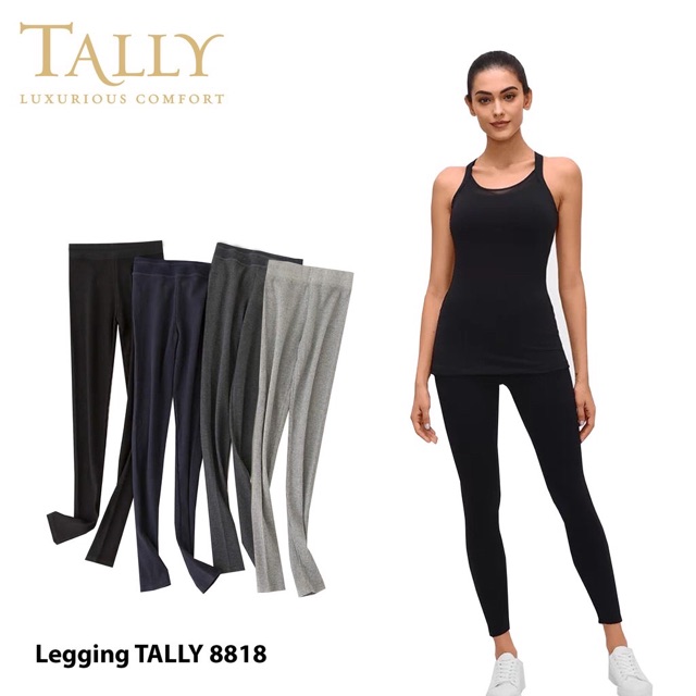 TALLY CELANA LEGGING HARIAN 8818 I FREE SIZE | FIT XL | BAHAN KATUN SPANDEX