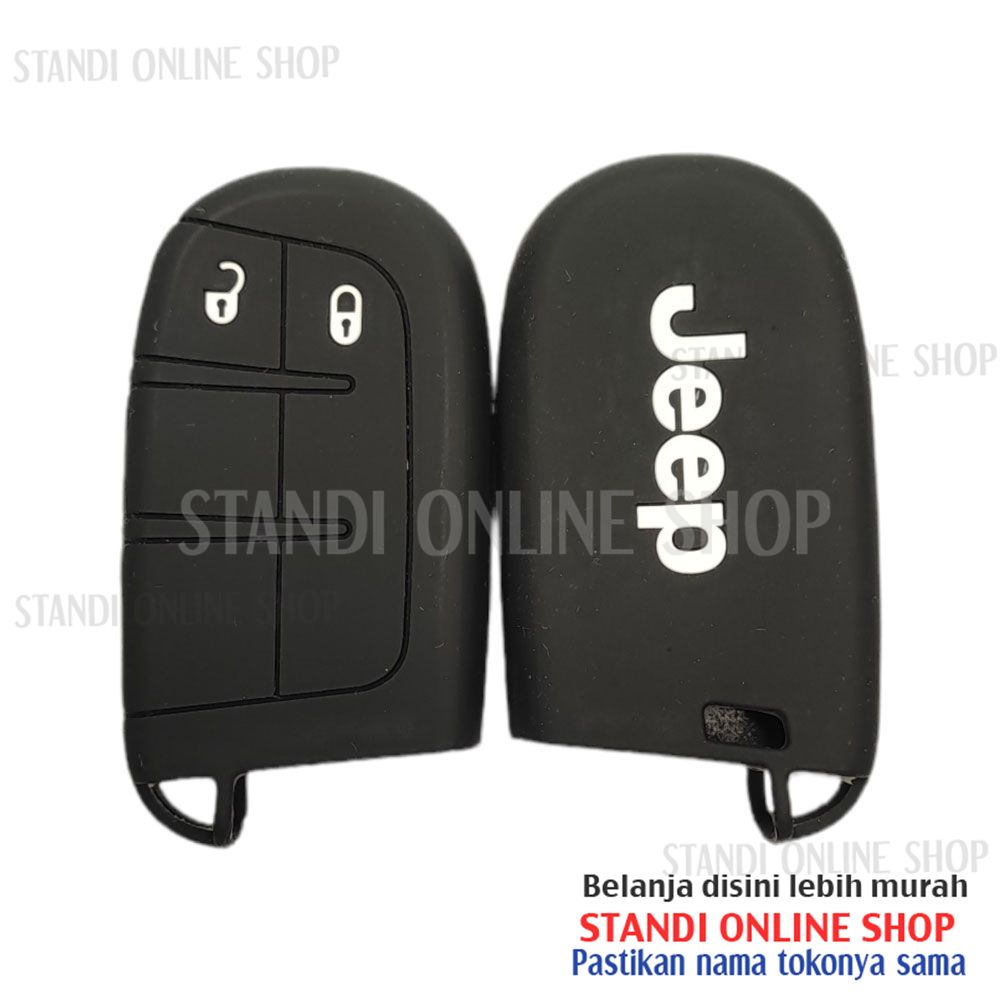 Remote Cover Kunci Silikon Remote Keyshirt JEEP Grand Cherokee Compass