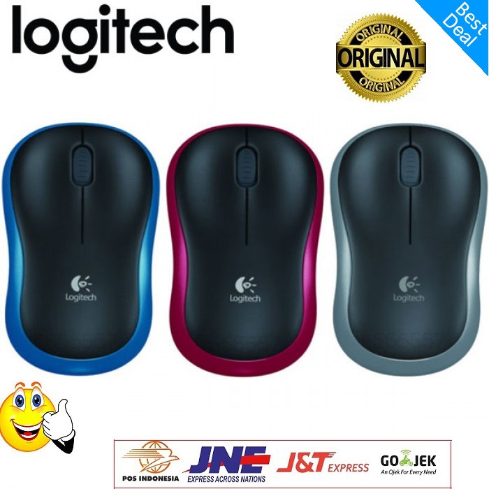 Mouse Wireless Logitech M185 Original Garansi Resmi 1 Tahun