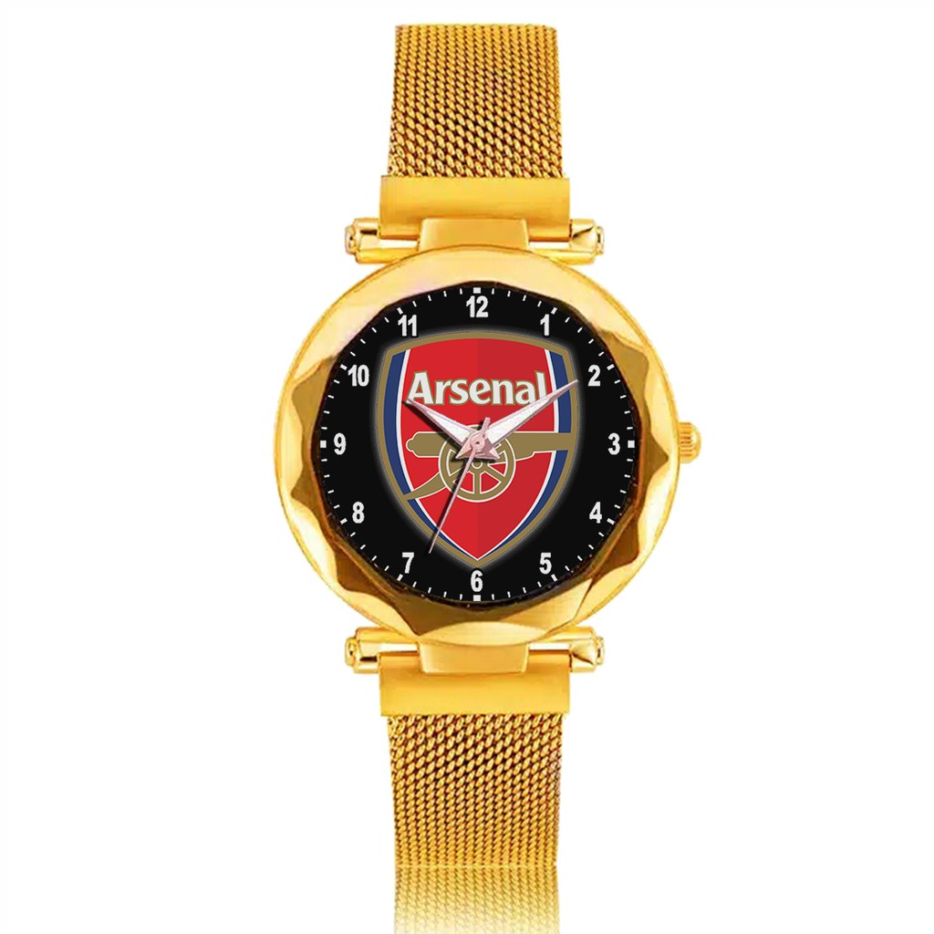 Jam Tangan Wanita Custom - ARSENAL 1 Free Box &amp; Batre Cadangan