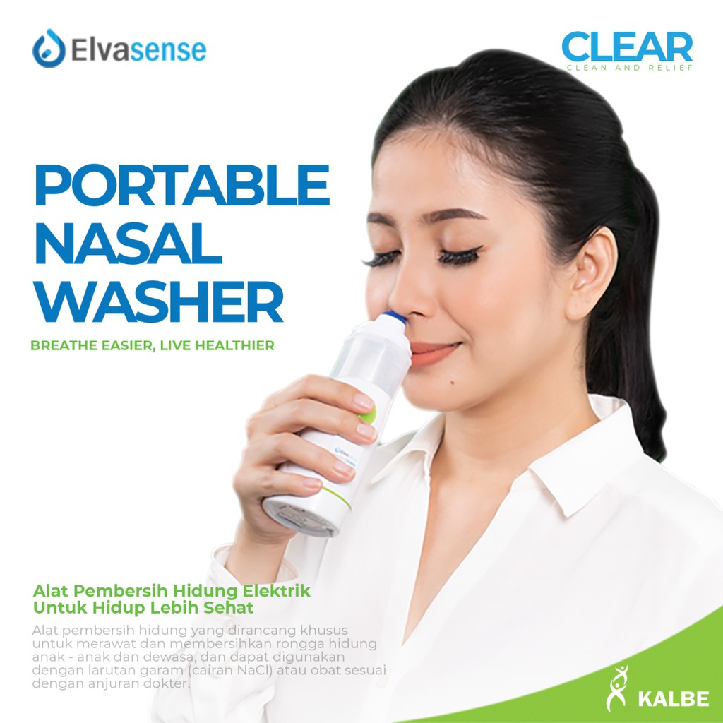 Nasal Washer Elvasense NW220 (Alat Pembersih Hidung Elektrik)