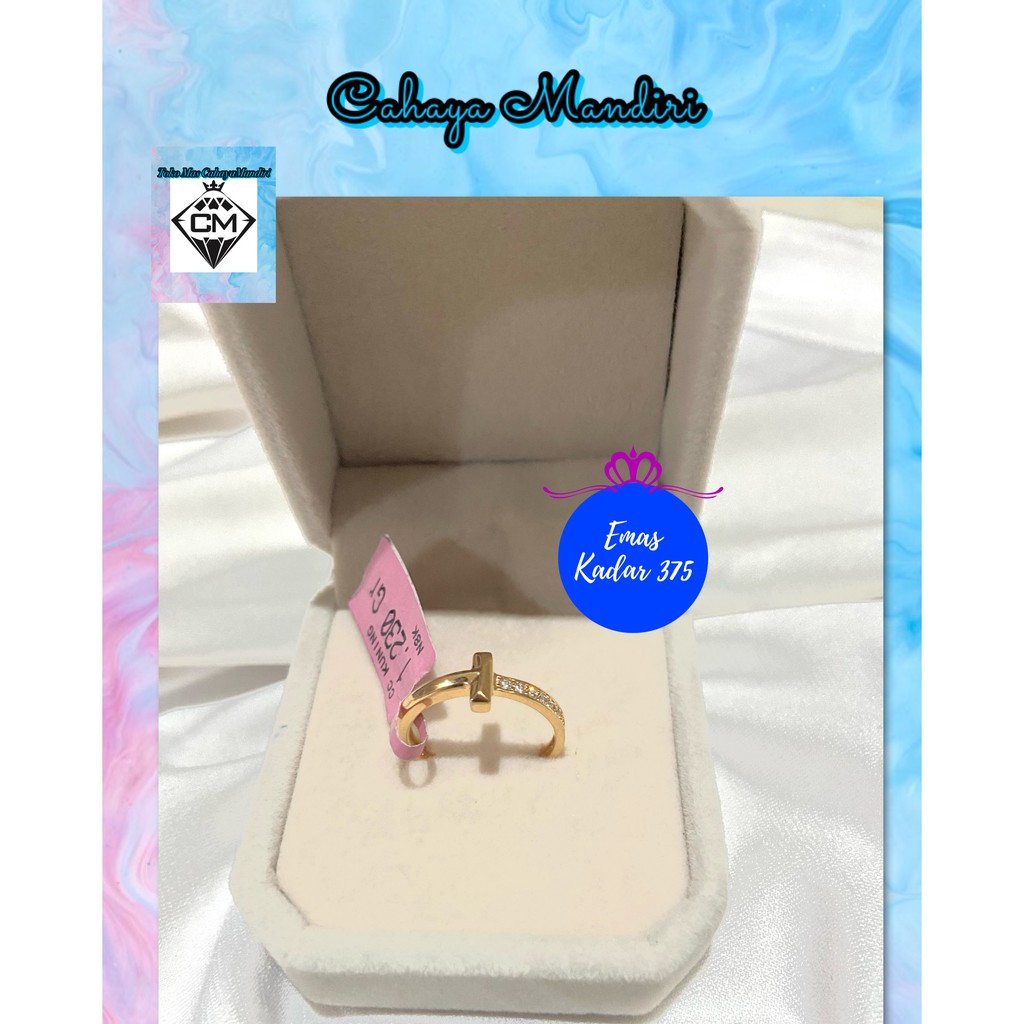 Cincin Emas Kadar 375 (8K) Berat 1,230 Gram