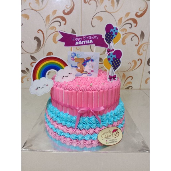 

kue ultah karakter 2 tingkat