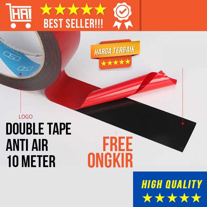 

[ORIGINAL] DOUBLE TAPE SERBAGUNA - WALLDECOR DOUBLETIP ANTI AIR 10 METER SERBAGUNA TEMPEL TAPE KAYU BESI PLASTIK 3M DOBEL TIP DOBELTIP PEREKAT 10