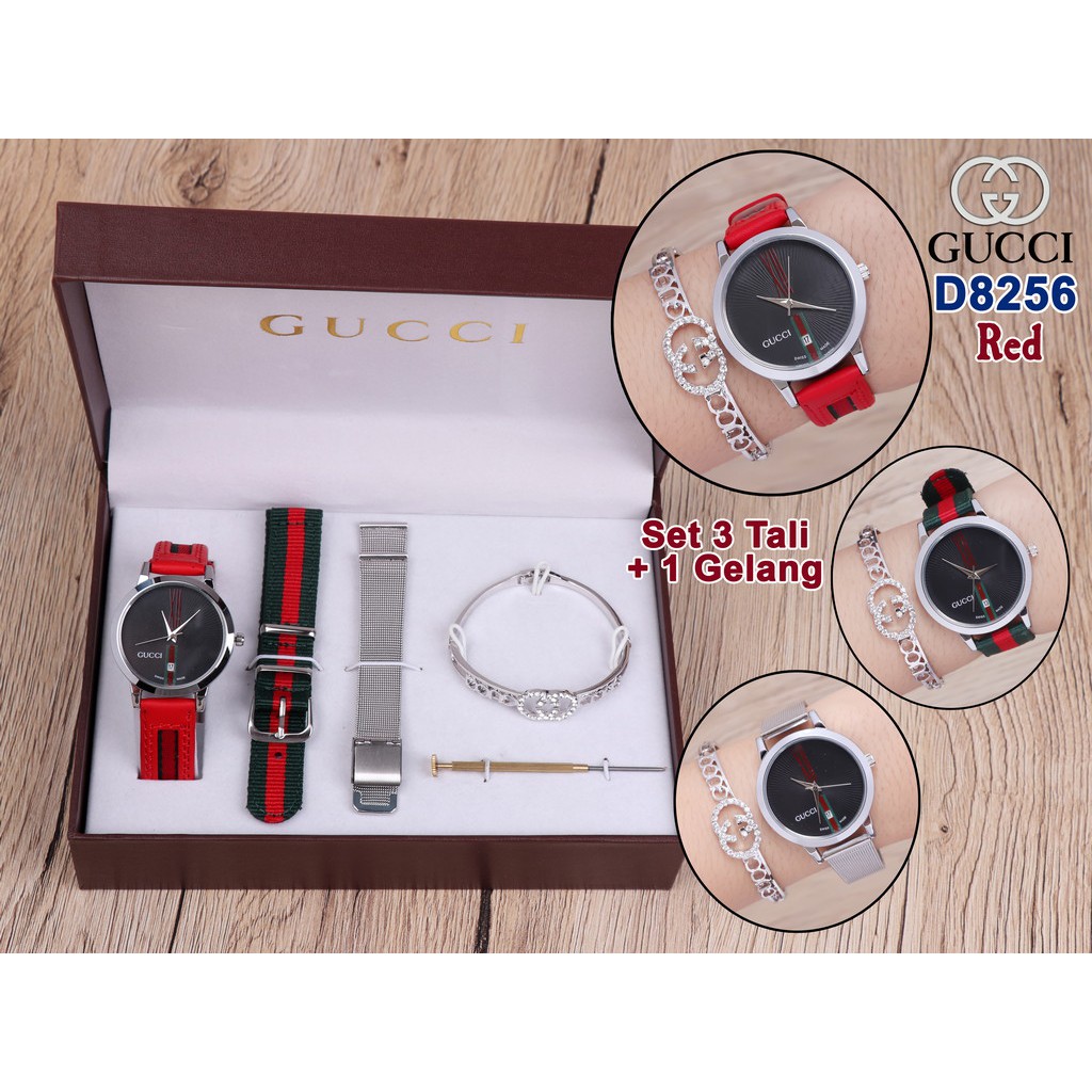 WATCH GUCCI D8256 JAM TANGAN IMPOR JAM TANGAN WANITA JAM TANGAN CEWEK JAM TANGAN BATAM