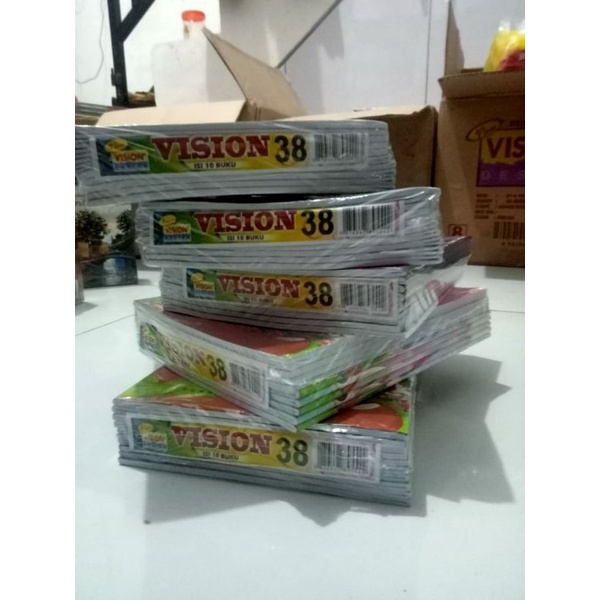 

(1 pack) Buku tulis Vision 38 lembar (10pcs)
