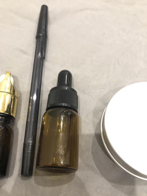 Botol Pipet Kaca Metalik Pink 5ml - Bottle Dropper Accessories Essential Oil