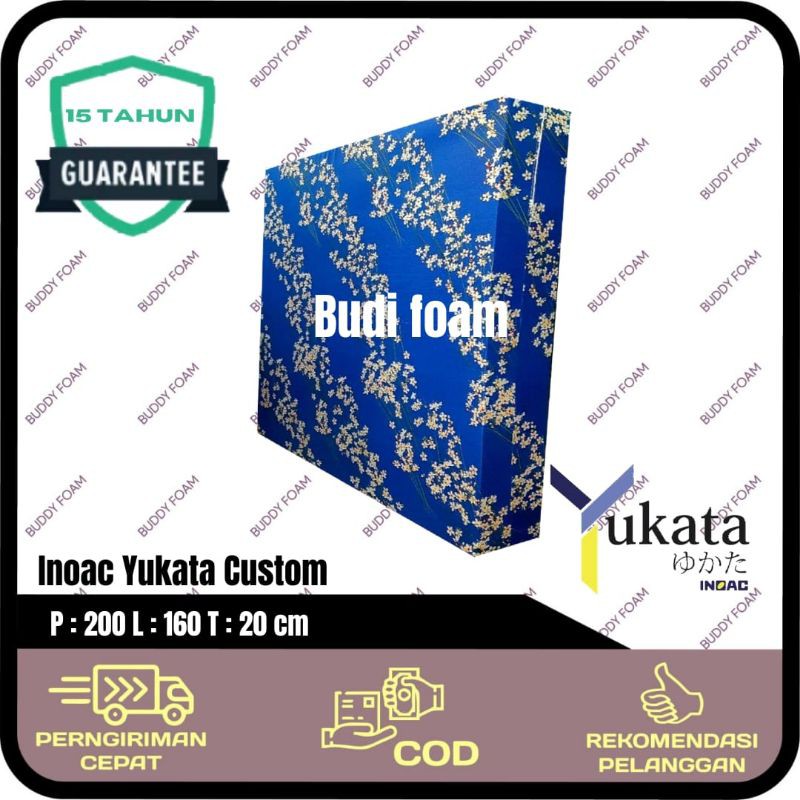 YUKATA INOAC Kasur Busa Yukata Custom no.2 ukuran 200 x 160 x 20 cm