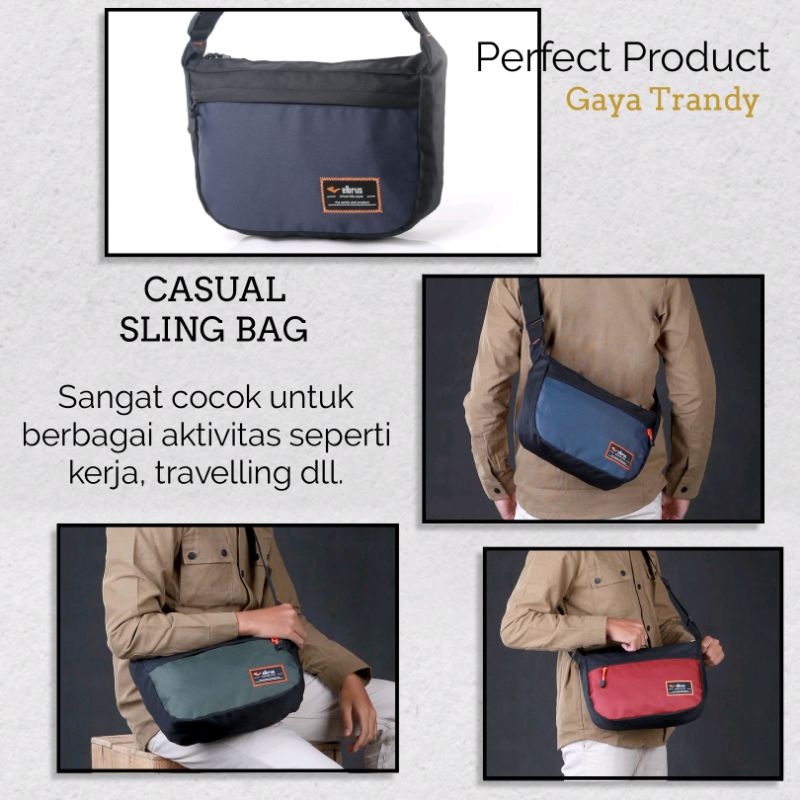 Tas Selempang Distro Pria Terbaru Travel Bag Kecil Cross Body - sligbag Slimbag Mini