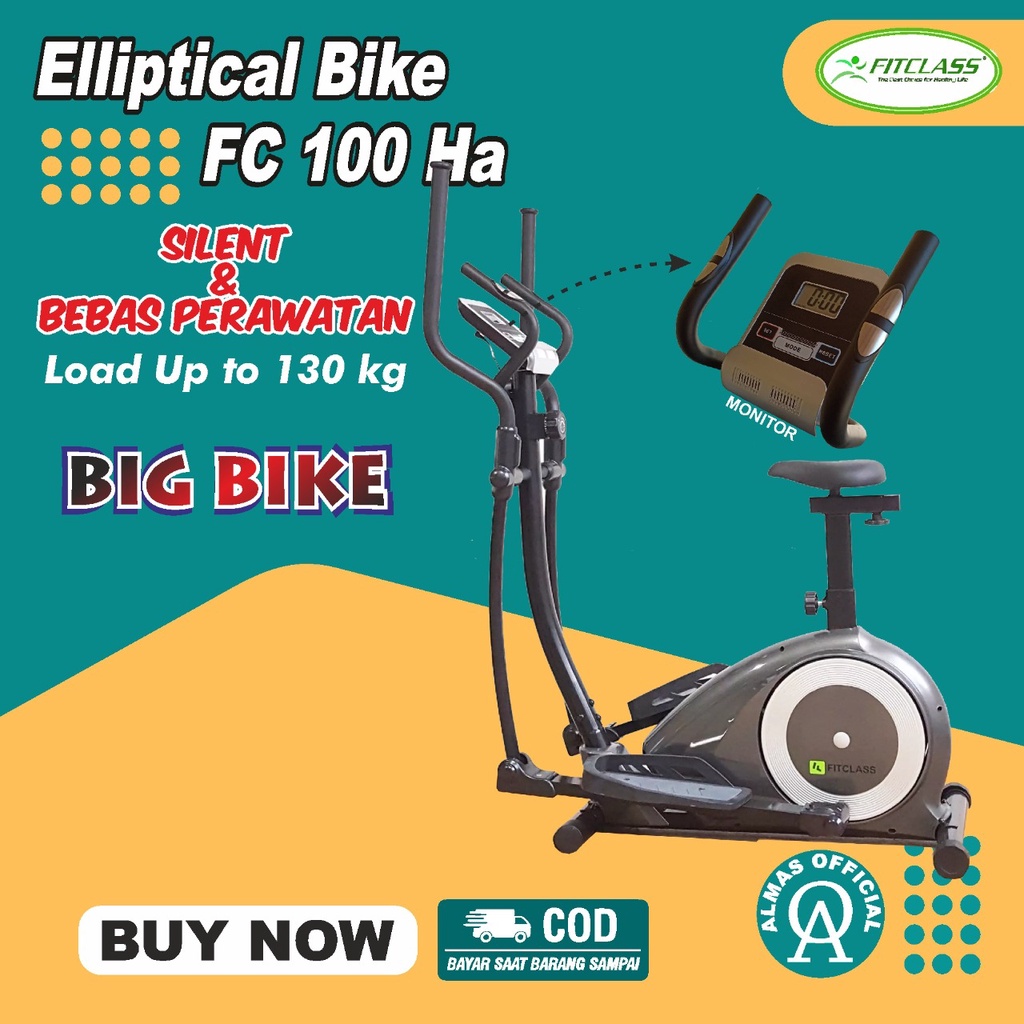 Alat Fitness Fitnes Olahraga Kaki Sepeda Statis Rumah Gym Sarung Tangan FC 100 HA tali Elliptical