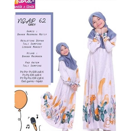 SALEPROMOGAMIS ANAK NIBRAS NSAP 62/NIBRAS GAMIS ANAK NSAP 62/NIBRAS NSAP 62