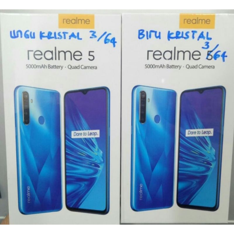 Hp realme 5 ram 3/64gb garansi resmi