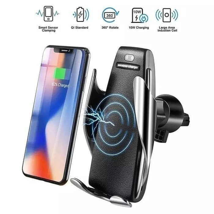 Smart Sensor Auto Hold S5 Mobil Wireless Charger Car Stand Holder