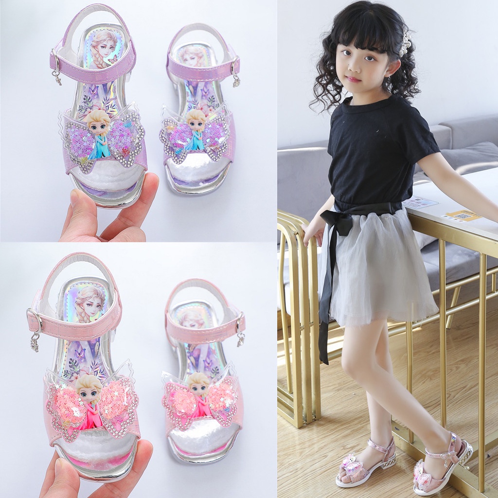 SANDAL SEPATU ANAK ELSA FROZEN FASHION MODEL 2022