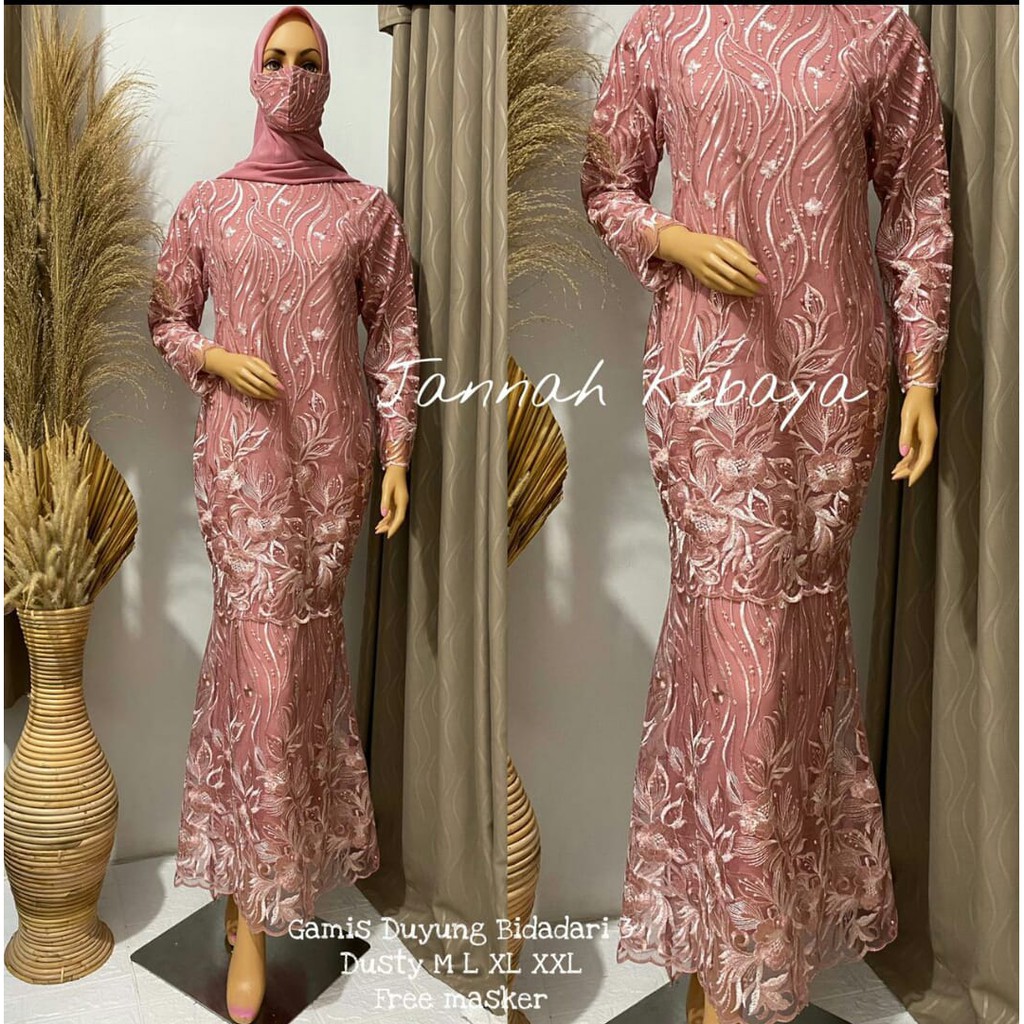 PROMO GAMIS DUYUNG TULLE MUTIARA BORDIR / GAMIS DUYUNG BIDADARI