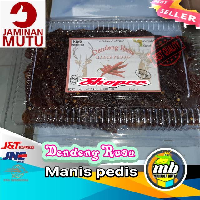 Dendeng Daging Rusa Manis Pedis Produksi Merauke
