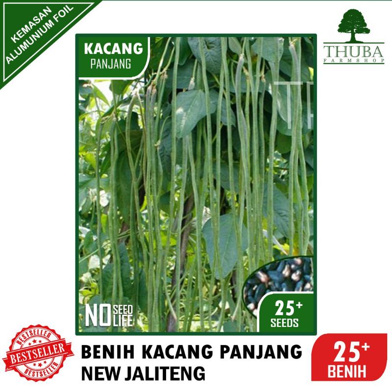Benih Kacang Panjang Hijau NEW JALITENG - 25 biji Bibit Kacang Panjang Bermutu