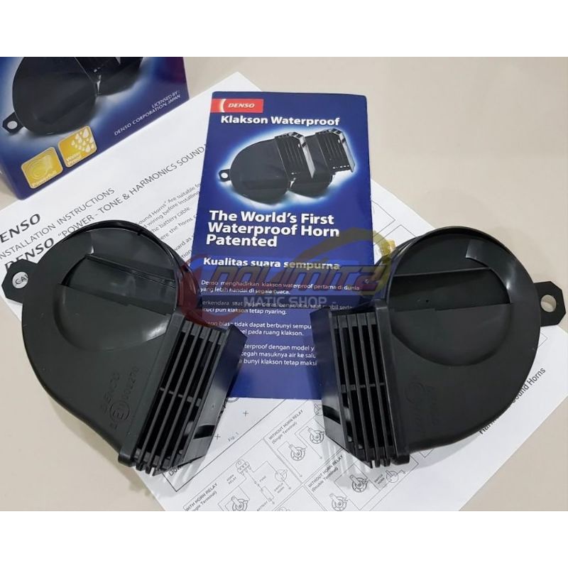 Klakson Denso 12V Keong WATERPROOF Terbaik (HARGA KLAKSON  2 PCS) ORIGINAL DENSO -61107-