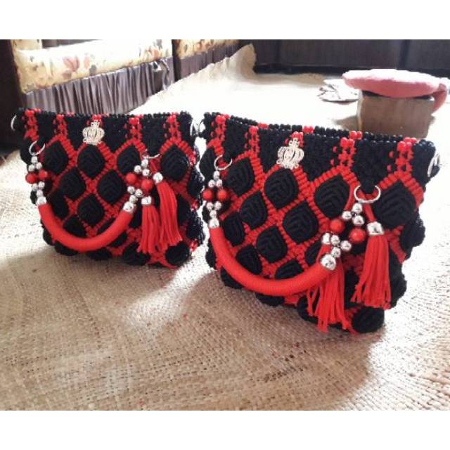 Tas rajut tali kur/tas cantik murah. .