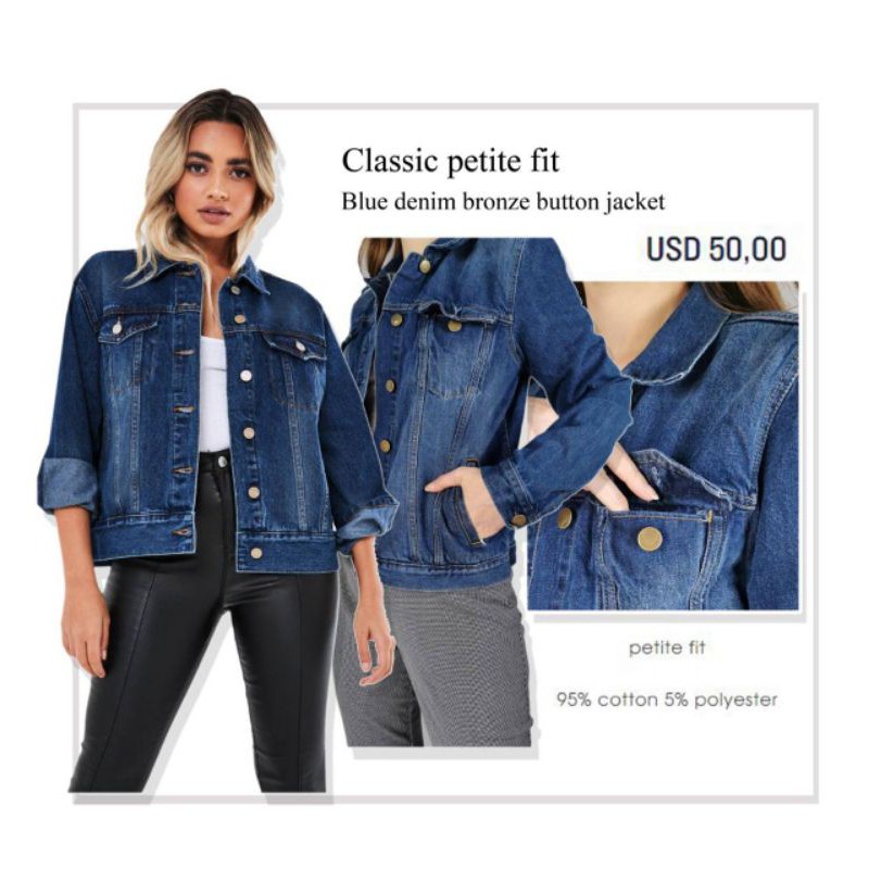 GP classic denim button jacket
