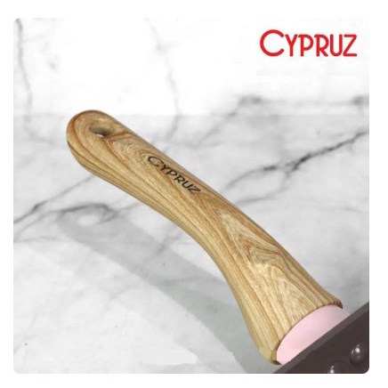 Cypruz FP-0905 Pink Ceramic Egg Pan Tamagoyaki Wajan Kotak 13 x 18 cm