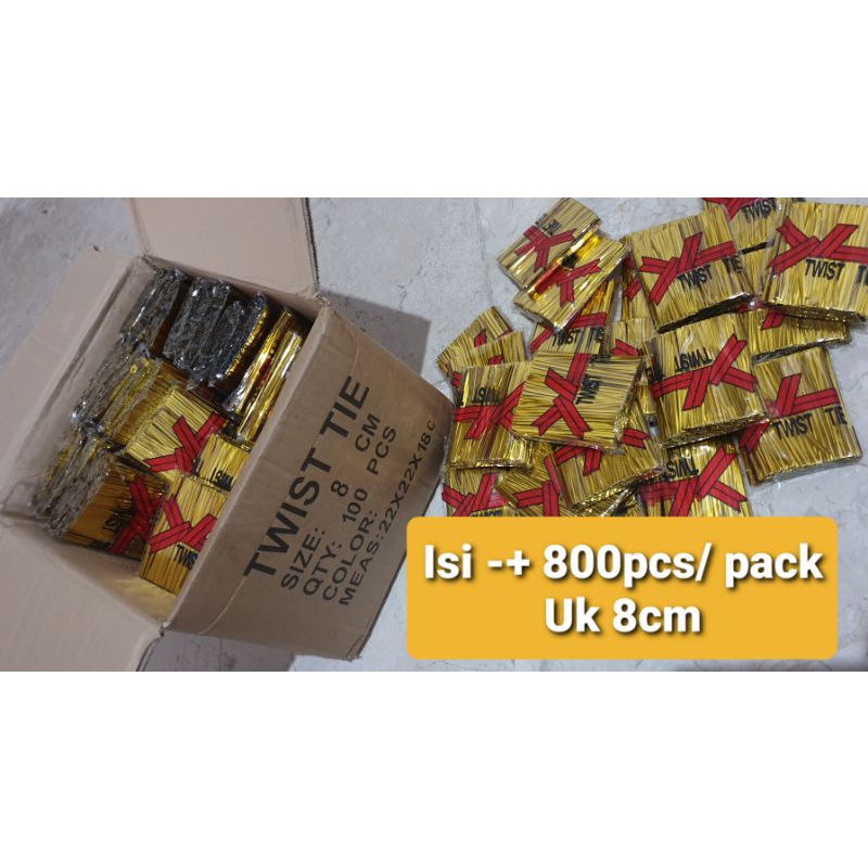 

Twist Tie/Tali Madumongso,Souvenir,isi 800 pcs