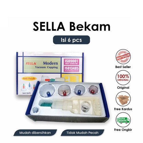 ALAT BEKAM SELLA ISI 6 ORIGINAL / BEKAM SELLA 6 / KOP ANGIN BEKAM / ALAT BEKAM MURAH / CUPPING BEKAM
