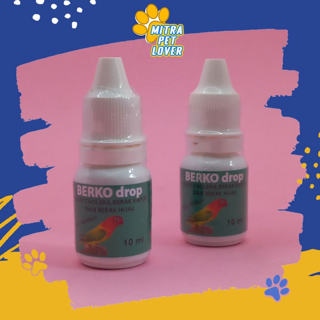 OBAT DIARE BURUNG KICAU - BERKO DROP 10 ML ORIGINAL - CAIRAN TETES UNTUK KHOLERA BERAK KAPUR - PUP HIJAU PADA BIRD AMAN AMPUH - MURAH ASLI PET ANIMAL HEALTHCARE &amp; VETERINARY TAMASINDO OBAT KESEHATAN &amp; VITAMIN TERNAK HEWAN BINATANG PELIHARAAN MITRAPETLOVER