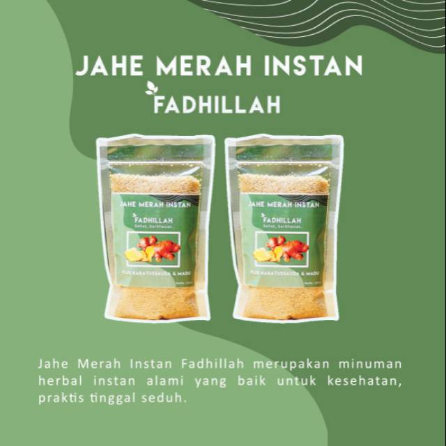 

FADHILLAH HERBAL- JAHE MERAH INSTAN