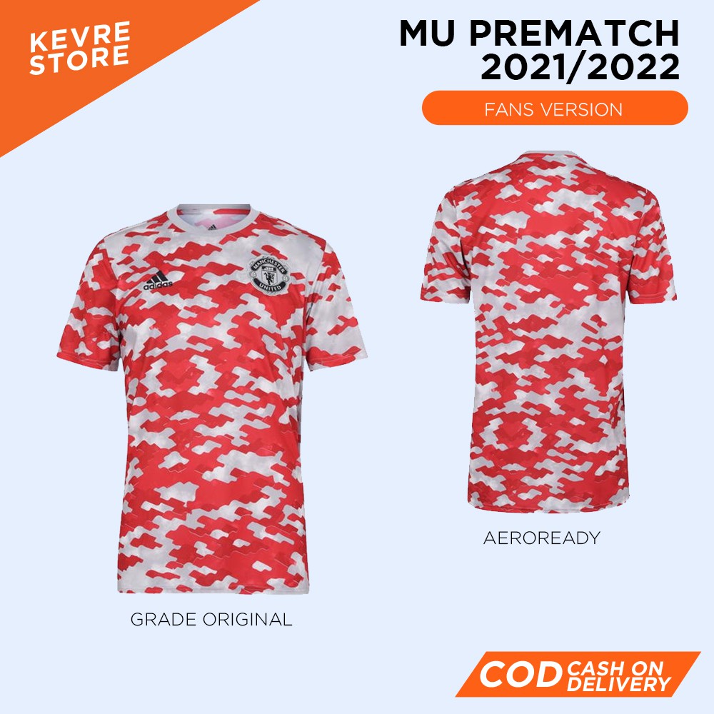 JERSEY MU PREMATCH TRAINING 2021/2022 JERSEY MU JERSEY BOLA BAJU BOLA KAOS BOLA KAOS JERSEY MU