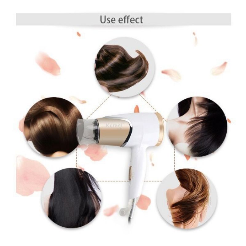 Hair Dryer Kemei KM-6832 / Alat Pengering Rambut Kemei KM 6832 (Bisa Dilipat) / Alat Pengering Rambut Lipat Termurah / Kemei KM 6832 Travel Hair Dryer Blow Lipat / Blow Mini Kecil / Alat Pengering Rambut Mini Kecil