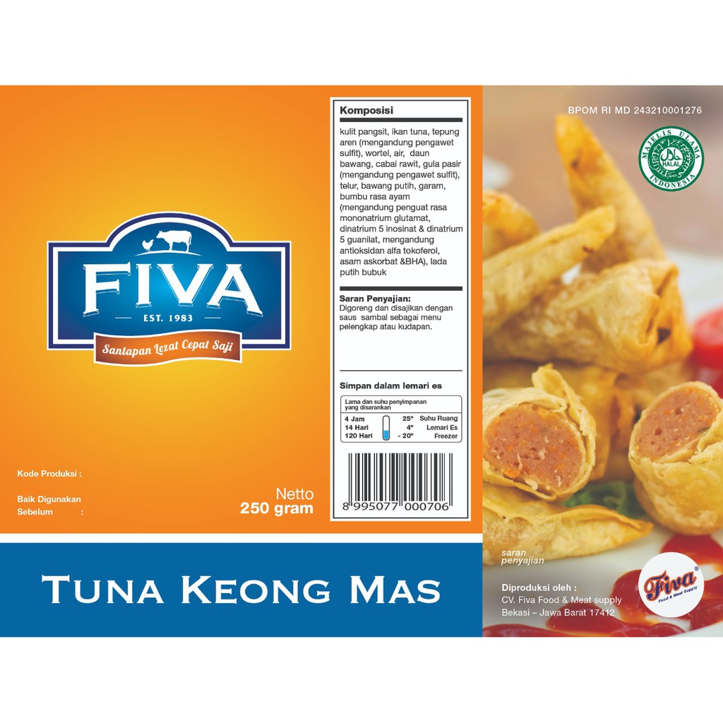 

Fiva Tuna Keong Mas Netto 250 gram