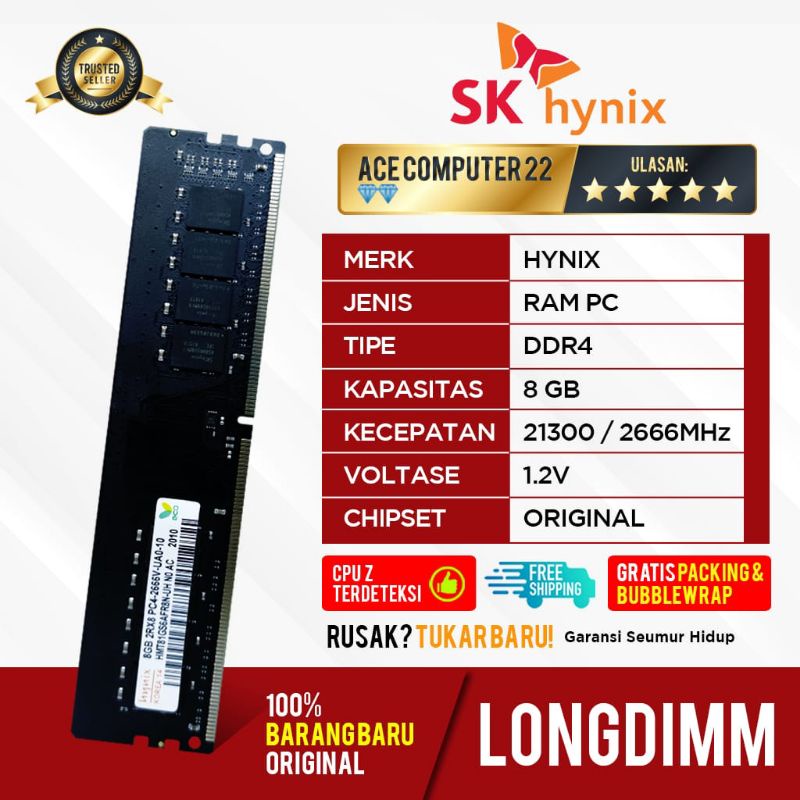 HYNIX LONGDIMM DDR4 8GB PC 21300