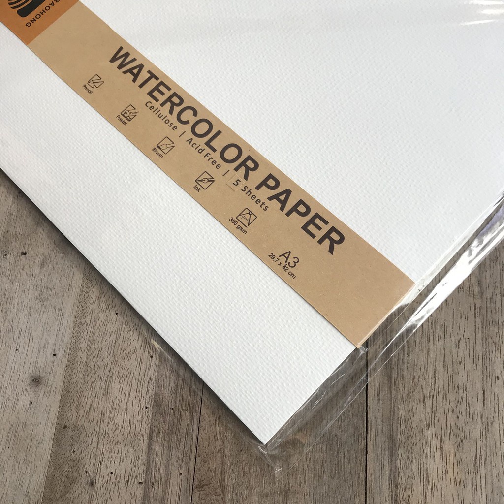 

Baohong watercolor paper A3 300gsm 5 Sheet