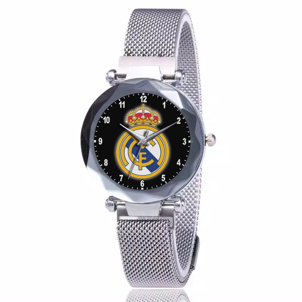 Jam Tangan Wanita Custom - REAL MADRID 2 Free Box &amp; Batre Cadangan