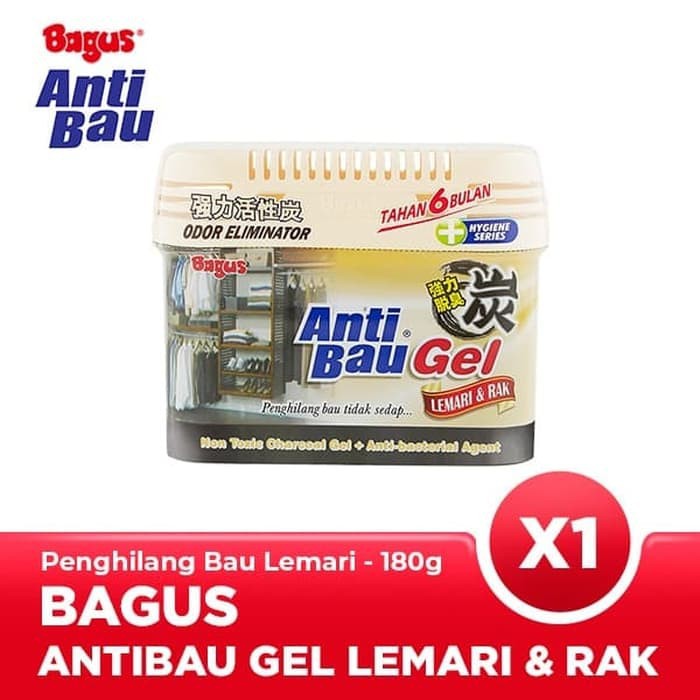 Bagus Anti Bau / Serap Bau Gel Lemari &amp; Rak 180 gr 180gram