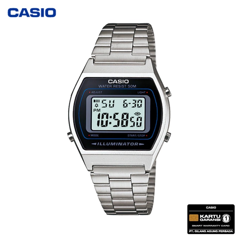 JAM TANGAN WANITA CASIO B-640WD-1A ORIGINAL - B640WD SILVER