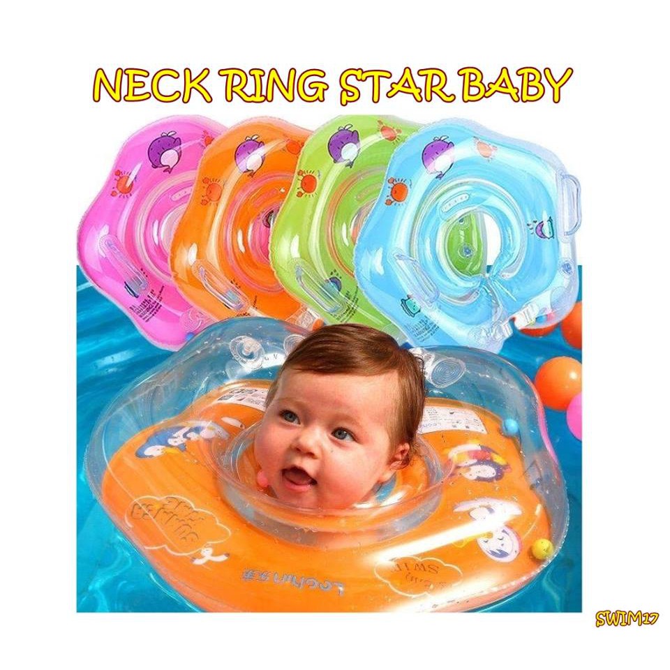 SWIM17 PELAMPUNG LEHER NECK RING STAR BABY PELAMPUNG BAYI