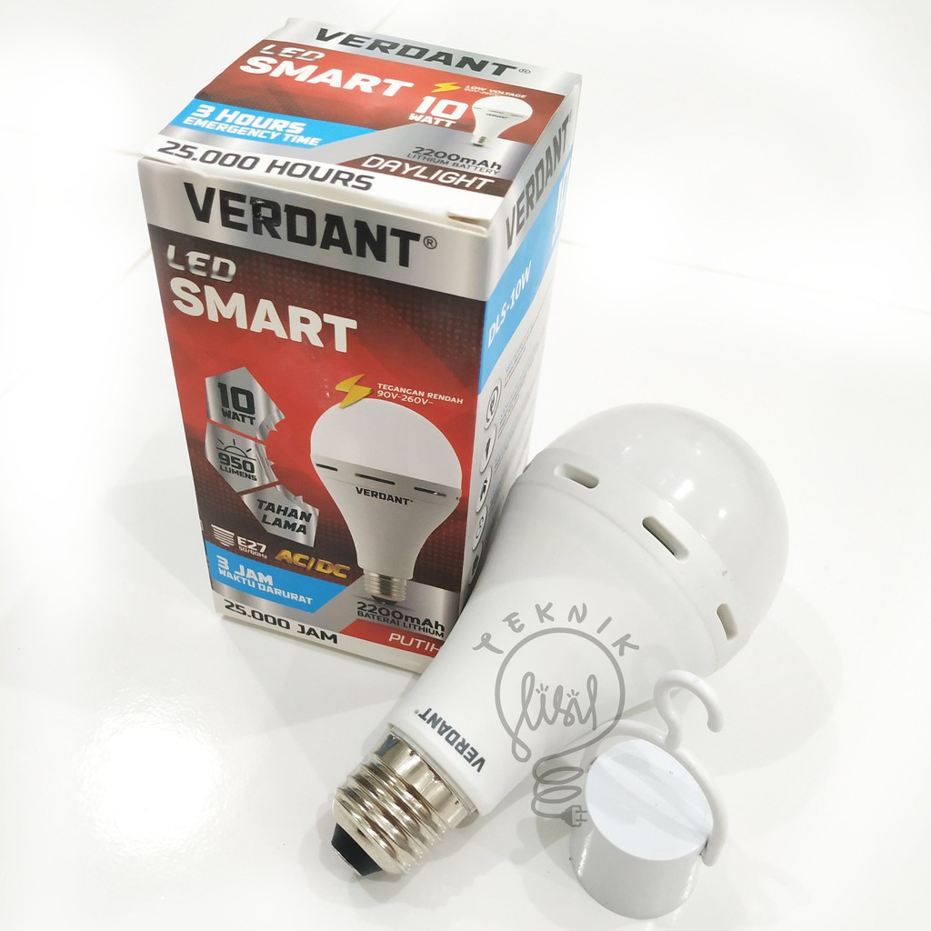 LAMPU LED EMERGENCY GANTUNG VERDANT LED SMART 10 WATT - LEV0200210AA
