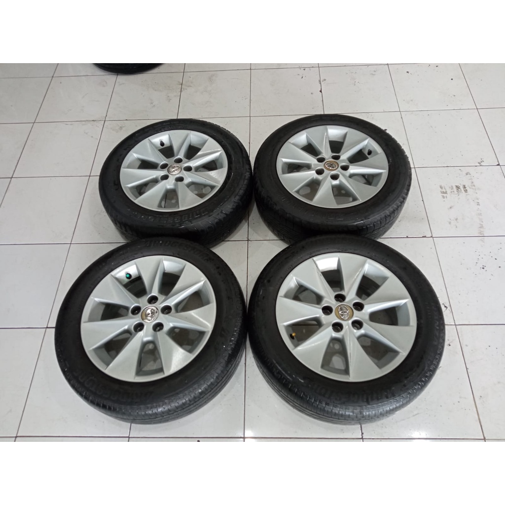 Velg Bekas Standar Mobil ALPHARD Ring 16X7 Lubang 5 Plus BAN 225 55 - 215 60 R17