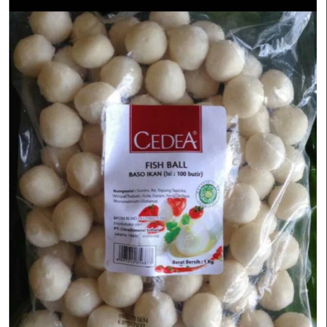 

Cedea premium fish ball tr 100s 1kg baso ikan